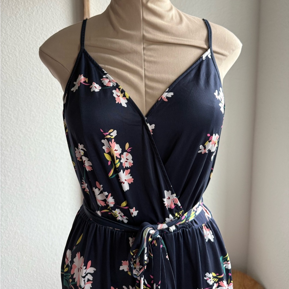 Ouges Women's Summer Spaghetti Strap V-Neck Flora… - image 3